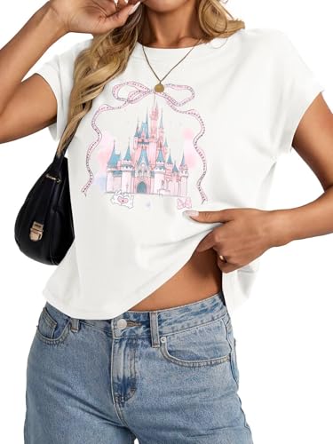 Image of Magical Shirt for Women Magic Kingdom Castle Tshirt Princess Shirts