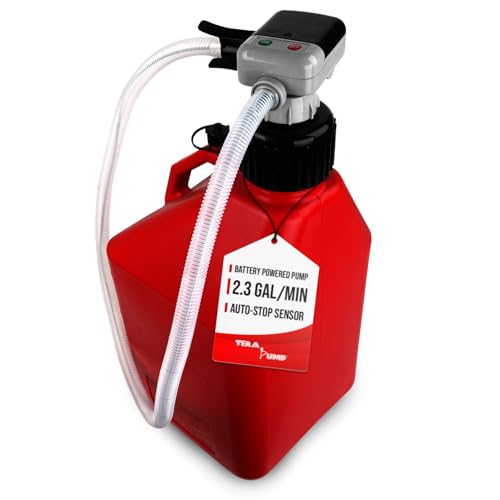 Tera Pump Battery Powered Chemical Resistant Fuel Transfer Pump 2.3 Gpm For M...