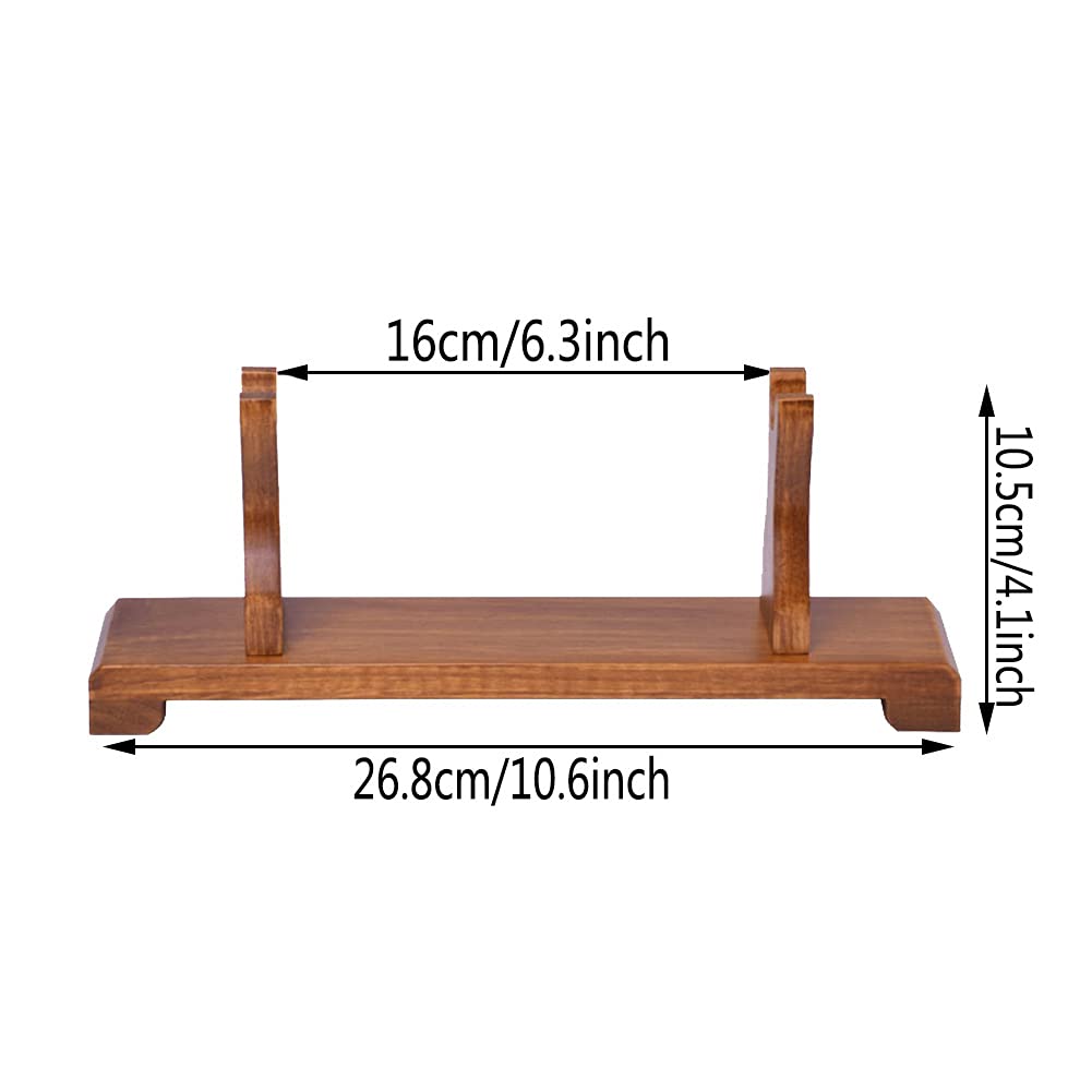 Stojak na miecze samurajskie z litego drewna, różne rozmiary(26.8cm)
