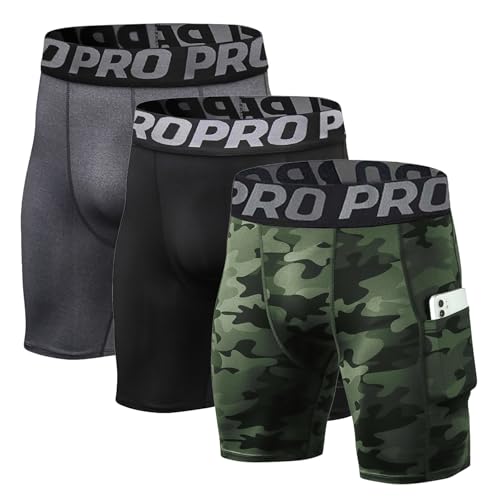 Short compression homme running et vélo avec poche pour vos entraînements