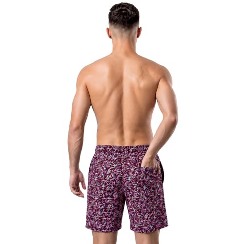 Image of Bumchums Men Mercerised Printed Knee Length Cotton Bermuda Shorts with One Side Zip Pocket, Pack of 2.