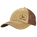 John Deere Waxed Cotton Twill/Soft Mesh-Brown-One Size