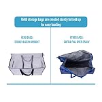 VENO 4 Pack Moving Bags and Large Christmas Storage Bins with lids. Alternative to Moving Boxes, Packing Supplies for College. Extra Large Heavy Duty Totes for Packaging (Clear, 4 Pack) - Image 4