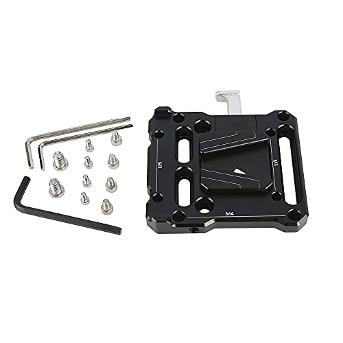 Image of NICEYRIG Quick Release V Lock Mount Battery Plate with 15mm Rail Block - 467