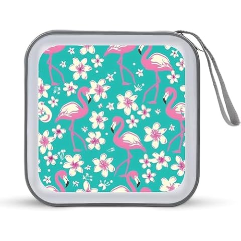 Flamingo Cherry Flowers CD Storage Case Cover