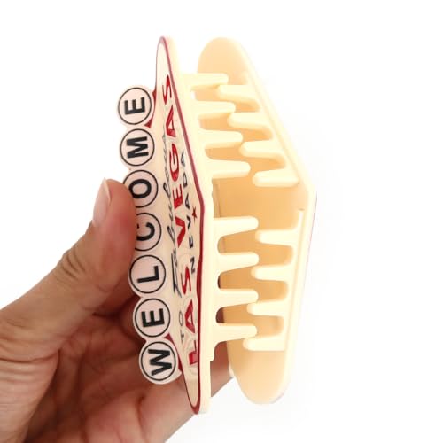 Personalized Acetate Hair Claw Clip with Las Vegas Themed Holiday Hair Claw Clip,1Piece