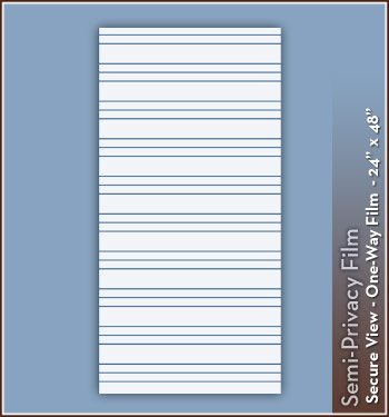 Wallpaper For Windows Secure View One Way Film Etched Glass Semi-Private Window Film - 24 In X 48 In #TOP5