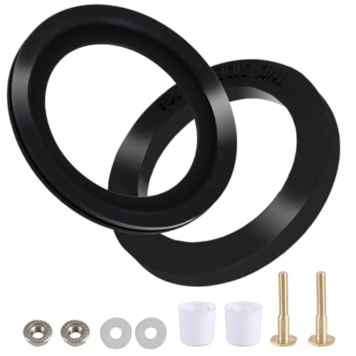 Image of RV Toilet Flush Ball Seal and Base Seal Kit with Mounting Hardware Compatible with Dometic 300 310 320, RV Toilet Seal with Bolts Replace# 385311658 385311652