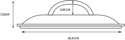 Miniatura 2 de Lodge L8IC3 tapa de hierro fundido de 10.25 pulgadas, Negro, Negro
