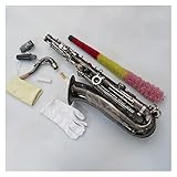 TSTS Saxophone Yellow Brass C Melody Saxophone avec Étui Black Nickel Sax Saxophone Débutants