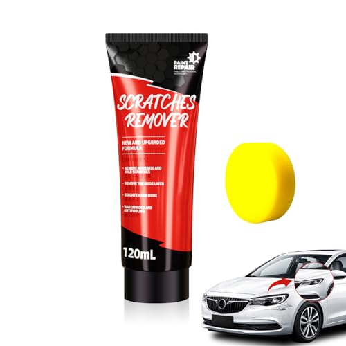 Reparador Arañazos Coche Pasta,Eliminador de Arañazos de Coche,Pulimento Coche Arañazos,Kit de Quitar Rayones Coche,Quita Arañazos Coche Pulidora Para Eliminar Arañazos Profundos de la Pintura del Coc