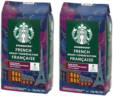 2 Packs of 40 Oz Starbucks French Roast Whole Bean Coffee = 2 x 40 Oz = 80 Oz