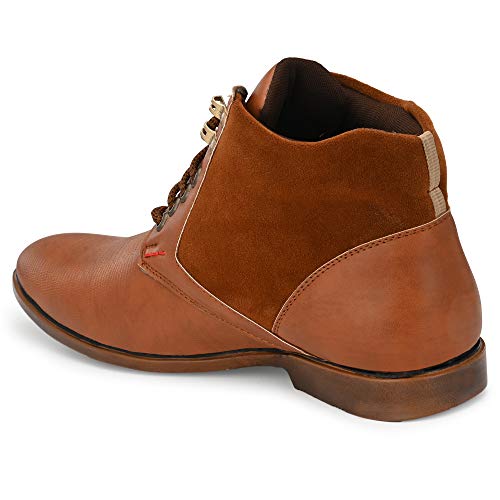Image of Vellinto Mens Plyutherene Leather Sporty Casual with Strong Grip Boots Shoes for Man