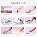 VANSISOS Acrylic Nail Kit for Beginners: Clear White Pink Powder and Liquid Set Professional Nails Kit Acrylic Set with Brushes for Home DIY