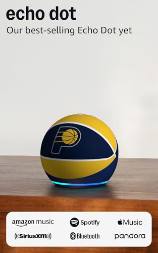 Image of Amazon Echo Dot (newest model) | Officially Licensed NBA Limited-Edition | Indiana Pacers