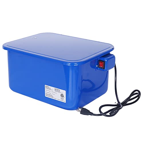3.5-Gallon Portable Benchtop Parts Washer with 110v Electrical Pump for Automotive, Blue
