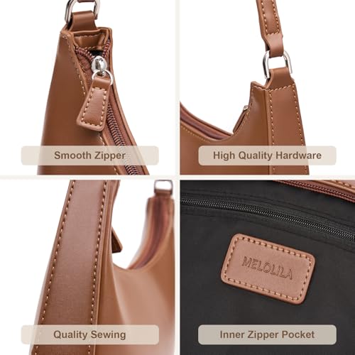 Image of Crescent Bag Shoulder Bag Trendy Purses for Women 2026 with Zipper Closure