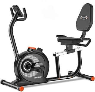 VANNECT Recumbent Exercise Bike for Home Use, 16 Level Resistance Recumbent Bike with 400LBS Weight Capacity, Upgraded Magnetic Recumbent Bikes with Smart APP& LCD Monitor, Adjustable Seat