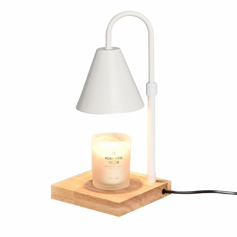 Candle Warmer Lamp, Dimmable Lamp Warmer, Adjustable Height, Timer, Bedroom Living Room Home Decor Wax Melt For Scented With 2 Bulbs, Blue