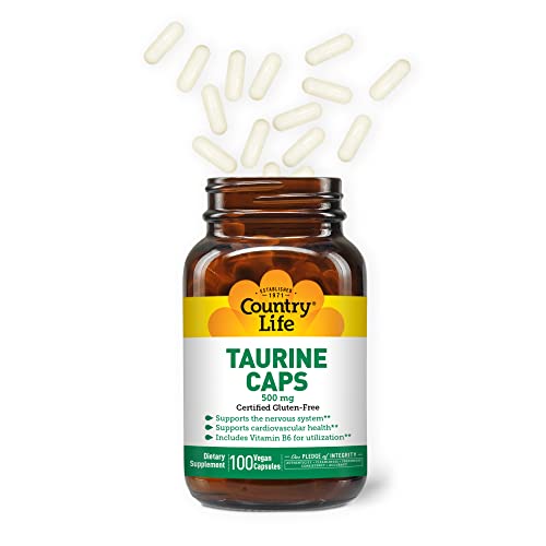 Country Life Taurine 500mg Capsules