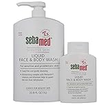 SEBAMED Liquid Face and Body Wash (1 Liter) (1L + 200mL Bundle)