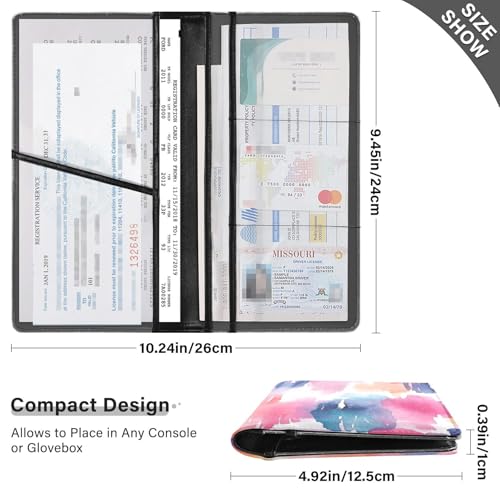 Organizador de auto Piel PU compacto miniatura 3