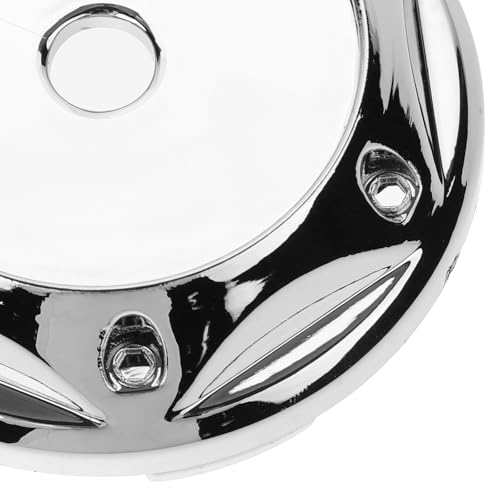 Tapacubos centrales de plata con diseño limpio juego de 4 piezas ABS para llantas deportivas 3