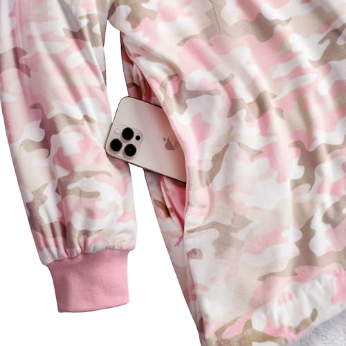 Image of Bare Home Wearable Blanket Hoodie - Soft Plush Sherpa - Warm and Cozy - Oversized Wearable Blanket