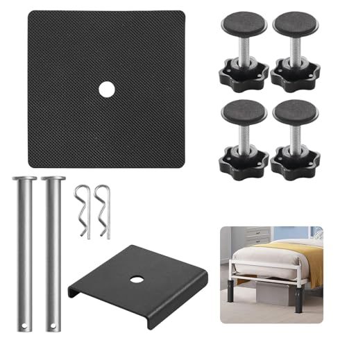 Accesorios para elevadores de cama negros en pack de soportes de alta resistencia 2