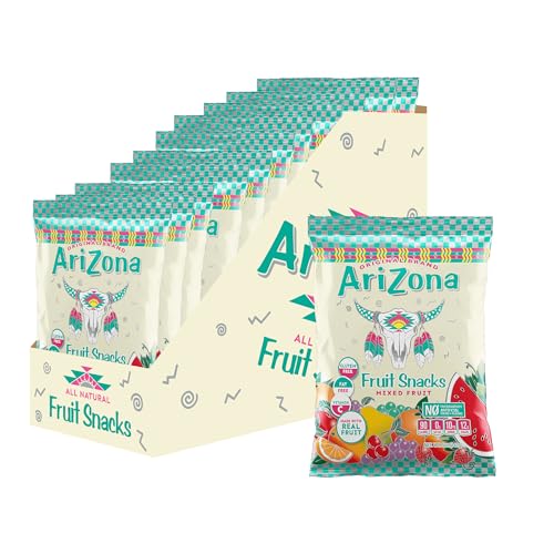 Arizona Fruit Snacks, Gluten Free Mixed Fruit Gummy Chews, 5