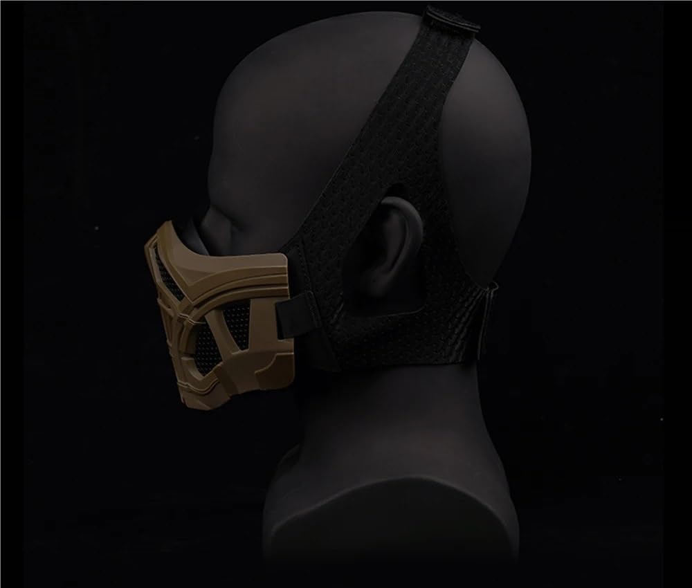 Jungle Leopard Máscaras de Media Cara Tácticas para Paintball Airsoft Caza
