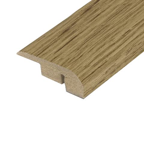 Universal Moudlings End Profile, Stop, Perimeter Edge For Laminate & Wood Flooring Threshold Bar (Moonlight Oak)
