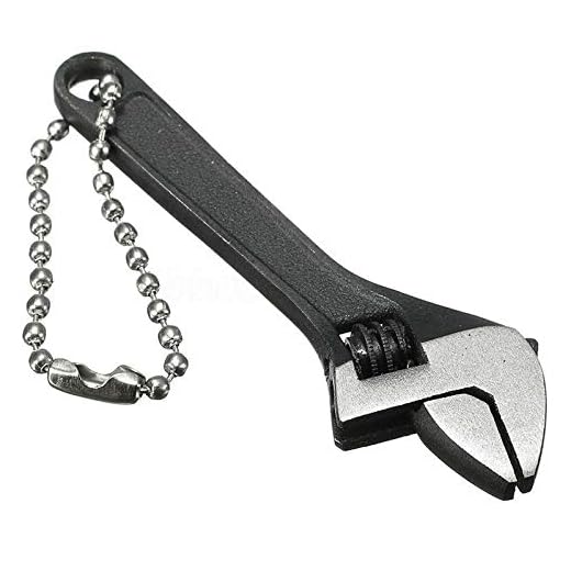 BE-TOOL Verstellbarer Maulschlüssel 6,3 cm - 10,2 cm Kleiner Maulschlüssel für Industrie und Auto-Reparatur (1 Stück), schwarz