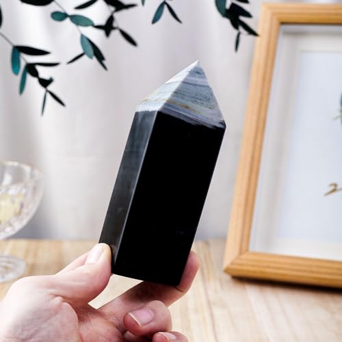 Gran torre de cristal natural LVTFCO de 200-300g, el regalo espiritual perfecto 6