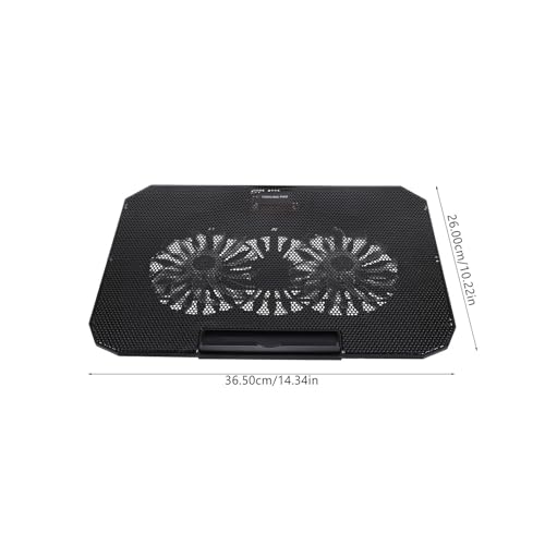 Soporte con cooler USB para notebook DECHOUS negro miniatura 2