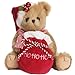Bearington Jolly Jingles Christmas Stuffed Animal Teddy Bear with Santa Hat, 10 inches