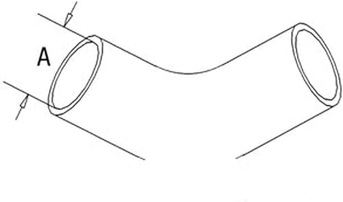 R63697 Se adapta a John Deere se adapta a la manguera inferior del radiador del tractor JD 8630 8640 8650 2.75" ID
