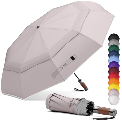 Royal Walk Parapluie Pliant Ouverture et Fermeture Automatique Pour Hommes et Femmes Parapluie Réfléchissant Résistant au Vent Compact et Solide Poignée en...