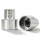 Dpofirs Radsicherungsschlüssel, Massiver Metall-Diebstahlschutz-Muttern-Steckschlüssel für die X1 X2 X3 X4 X5 X6 Z4-Serie, Einfaches Werkzeug Zum Entfernen der Rad-Diebstahlschutz-Schraubenmutter