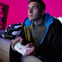 PDP Afterglow Wave Wireless Pro Controller with Full Motion for Nintendo Switch, Nintendo Switch - OLED Model, 8 RGB LED Lighting Zones, 30 Foot Range, 20 Hour Rechargeable Battery White – Ansicht 9