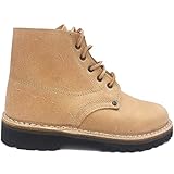 Made In Italy VERA Scarpone Artigianale 103 Fondo MONTAGNA Carrarmato Pelle Vacchetta Cuoio Uomo Lavoro Outdoor Equitazione TAGLIA : 41 COLORE : Cuoio
