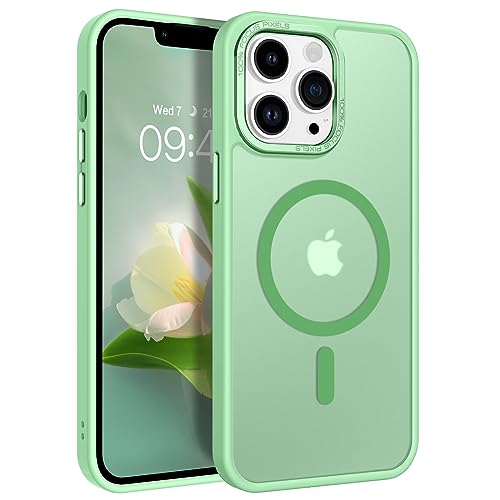 Coque iPhone 12 Pro Max compatible MagSafe BENTOBEN - Protection antichoc verte matcha 6,7"