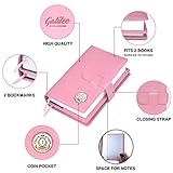 Galileo Double AA Big Book Cover & 12 Steps & 12 Traditions | Medallion Holder | by | Perfect Gift | Alcoholics Anonymous (Plain/Coin Pocket/Pink) - Image 4