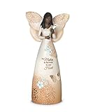 Pavilion Gift Company 19100 Mother is Forever in My Heart Ebony Angel Figurine, 9-Inch