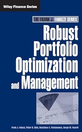 Robust Portfolio Optimization and Management (Frank J. Fabozzi) book cover