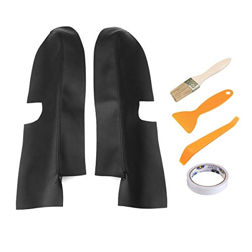 without brand SSB-QICHEPEI, Cuero par de Coches Paneles Frontales for Puertas Apoyabrazos Cubierta for Honda CRV 2007 2008 2009 2010 2011 2012 Negro/Beige/Gris (Color : Black) Cover