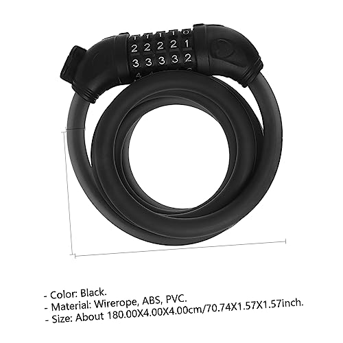 Cadenas à code réinitialisable et chaîne robuste de vélo Toddmomy pour haute protection - 3
