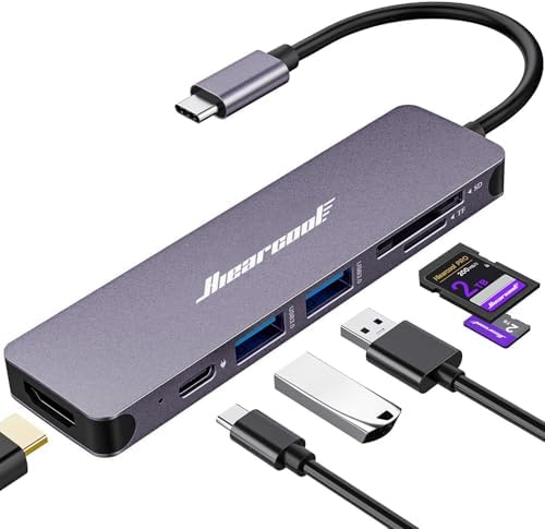 Hiearcool Hub USB C, adaptador multiportas USBC para MacBook Pro/...