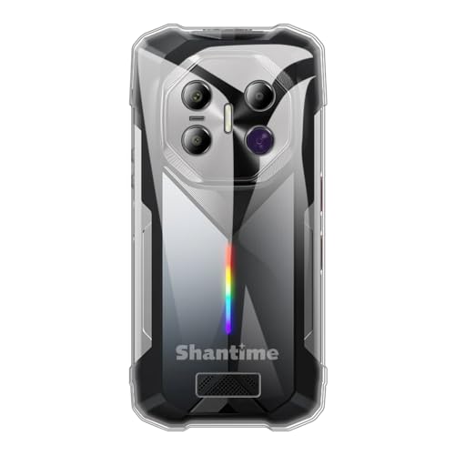 Shantime �_��P�[�X Fossibot F113 5G �Ƃ̌݊�������, ���^ �ϏՌ� ���h�~ �\�t�g�V���R�� ���o�[�Q�� �o���p�[�V�F��(�N���A)