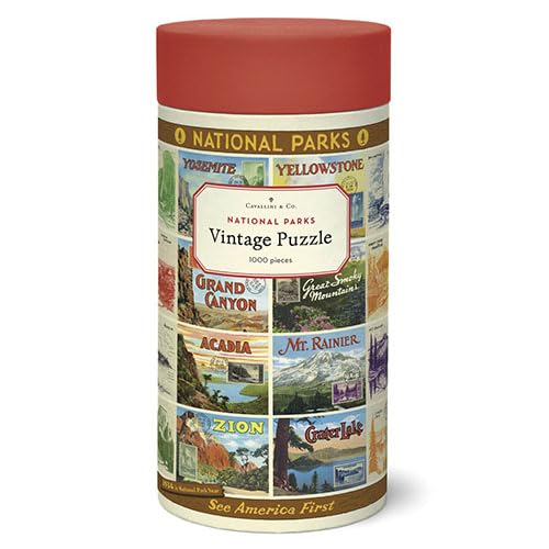 Cavallini Papers & Co. 1,000 Piece Puzzle, National Parks 2